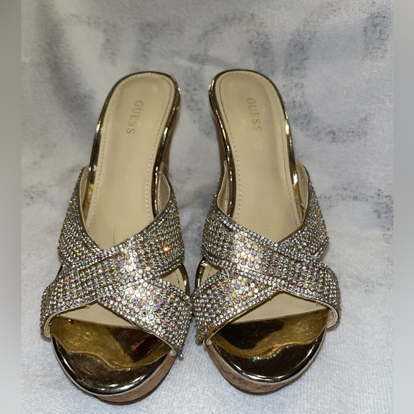 Guess Sparkly Wedges. Size 8 - Picture 2 of 6